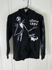 Nightmare Before Christmas Youth Zip Up Hoodie Jacket Size L Disney Parks
