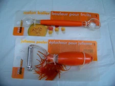 ProFreshionals Food Prep Utensils, Julienne Peeler, Melon Baller