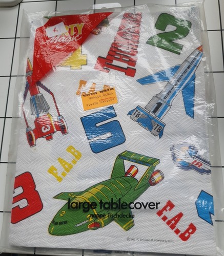 Vintage 1992 Thunderbirds Tischdecke Toys R Us