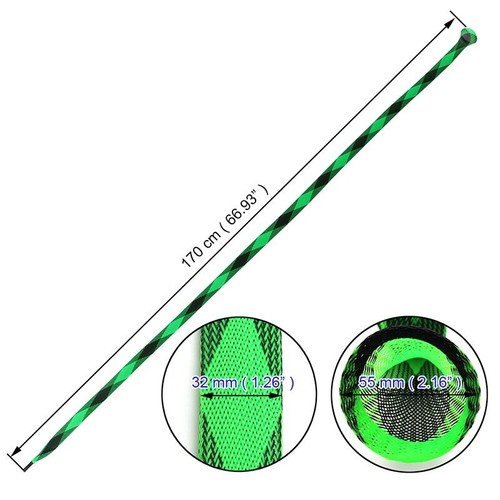 Fishing Rod Cover Sleeve Braided Mesh Rod Sock Protector Pole Fish Sock - Picture 5 of 15