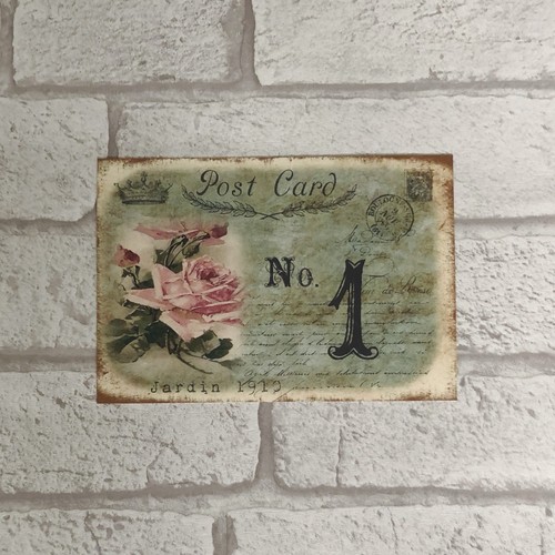 ~ WEDDING TABLE NUMBERS ~ Vintage Style Postcard ~ shabby chic cards names Rose - Picture 4 of 6