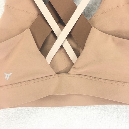 Old Navy PowerSoft Cross-Back Sport Bralette Womens Size XS Brown Medium Support - Picture 5 of 12