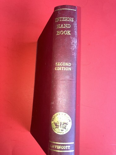 Interns Handbook 1938 Syracuse Faculty Lippincott Hardcover Second Edition - Bild 2 von 7