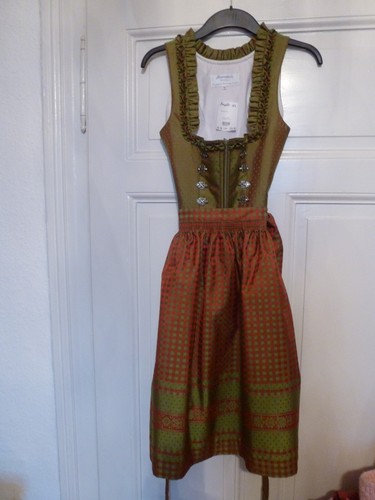 ANGERMAIER München Dirndl Mirella R60 2-teilig grün / rot, Gr. 36 *NEU* - Bild 8 von 10