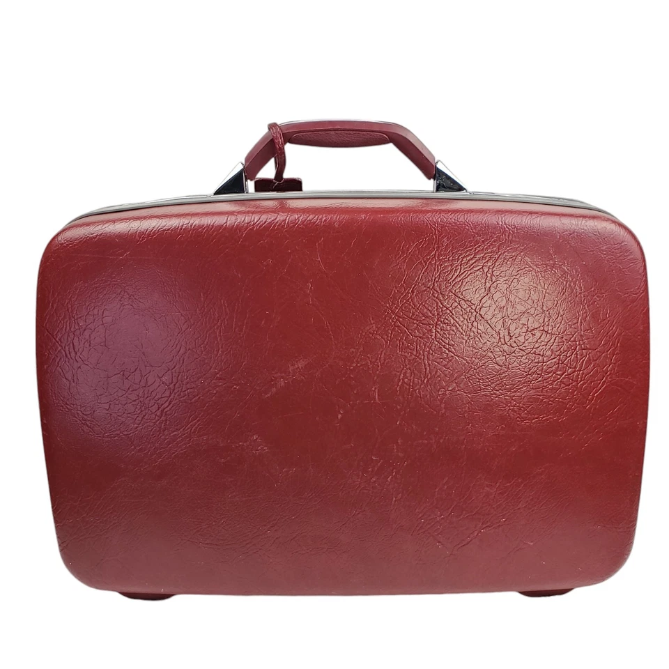 EQUIPAJE DE VIAJE SAMSONITE PROFILE II marrón rígido de colección con asa 20" w x 14" T Foto 2 de 4