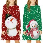 Long Sleeve Christmas Long Dresses for Girls