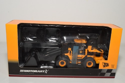 B4 1:50 MOTORART 13366 JCB PALA ESCAVATORE PALA GOMMATA SNOW MIB 2 - Foto 11 di 11