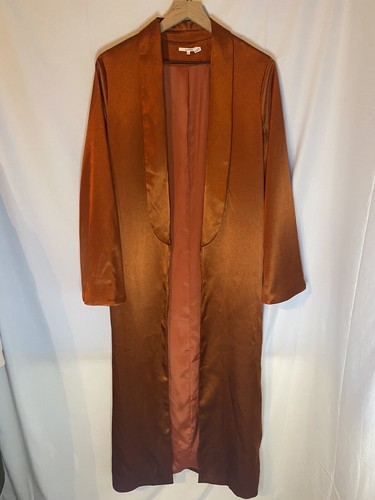 Tularose Satin Long Flared Sleeve Rust Robe Size S | eBay
