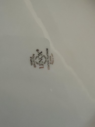 Lenox Citation Platinum Round 9 inch Vegetable Bowl Solitaire - Picture 4 of 5