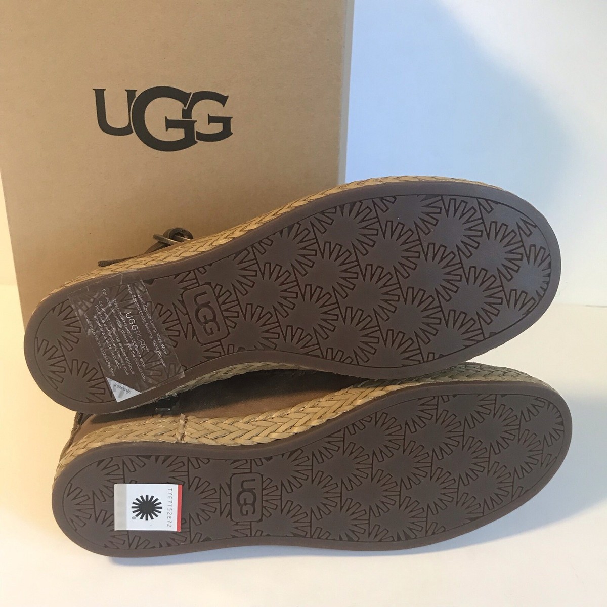 UGG Sloane Buckle Suede Booties Chestnut Tan Brown Size 6 NEW IN BOX 130