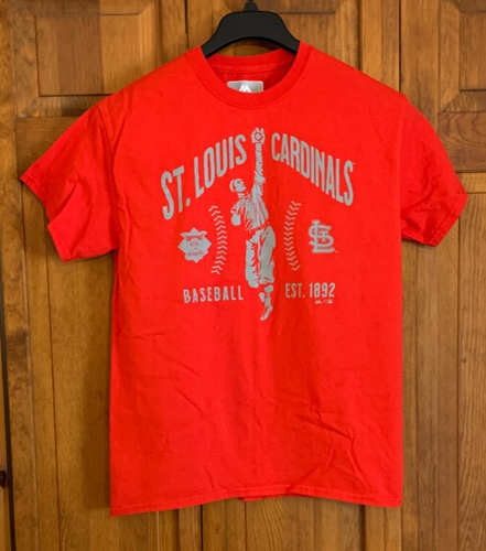 Men's Majestic S/S Red "St. Louis CARDINALS" T-Shirt Tag Size M - Picture 1 of 4