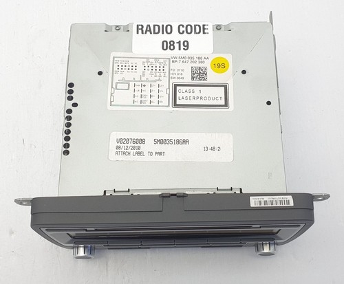 VOLKSWAGEN POLO 09-23 RADIO CD MULTIMEDIA HEAD UNIT & SECURITY CODE 5M0035186AA - Picture 6 of 13