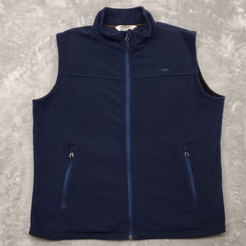Mountain Khakis Vest Mens Large Blue Pop Top Classic Fit Full Zip Fleece Outdoor - Picture 1 of 12