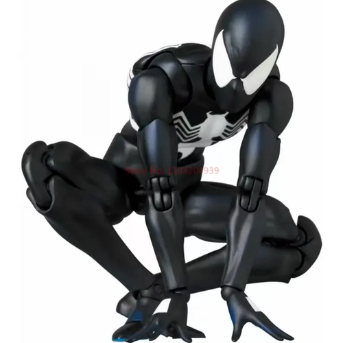 6" Spider-Man Black Costume Symbiote Action Figure Mafex 147 S.H.Figuarts Toy - Picture 2 of 6