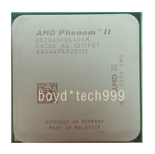 AMD Phenom II X4 965 ADZ965FBK4DGM CPU 3.4 GHz 4-Core 6M Sockel AM3 Processor - Picture 4 of 4