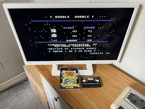Firebird Bubble Bobble Commodore 64 Cassette - Working -👽👾Retro Gift Idea👾👽 - Afbeelding 13 van 24