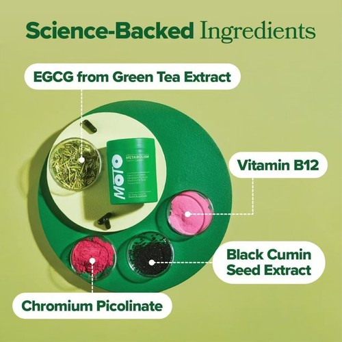 O Positiv Moto Women's Metabolism Support-Energy,Curb Cravings, Vegan Capsules - Picture 2 of 7