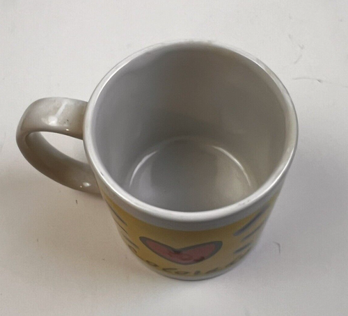 Colorado Coffee Mug State Souvenir Heart Mountains Drink Cup Yellow Ceramic - Picture 4 of 9