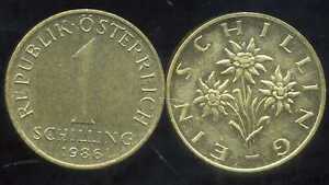 etat AUTRICHE AUSTRIA 1 schilling 1980