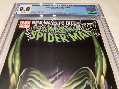 Amazing Spider-Man 568 CGC 9.8 NM/M White Pages Green Goblin Variant Ed. 2008 - 第 4/19 張圖片