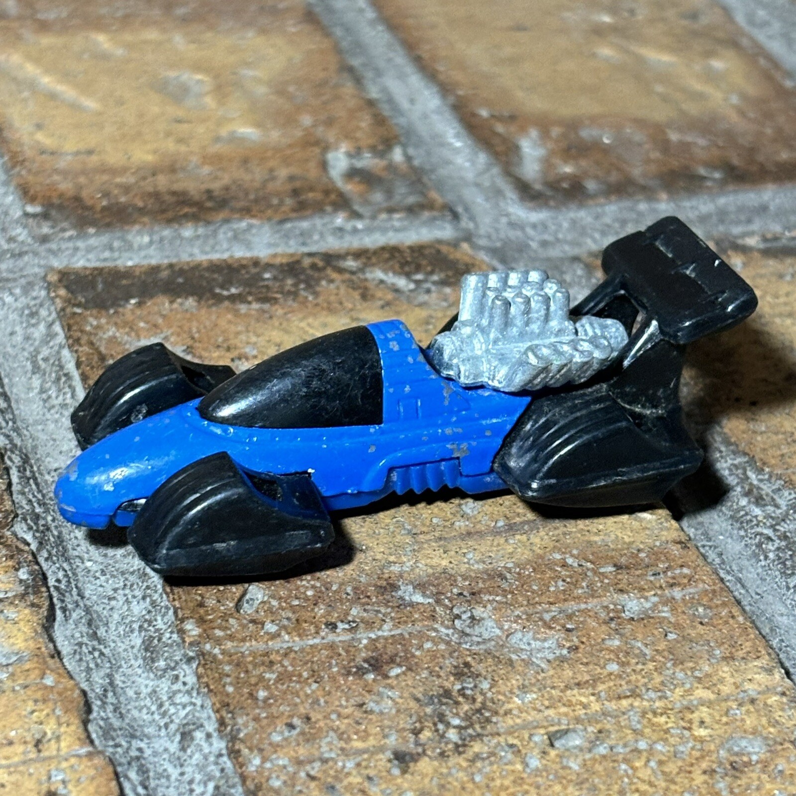 Mattell Hot Wheels CAR 1993 ✅ Blue & Black Race Car McDonalds Exclusive 90s Toy