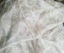 GORGEOUS 42" 72" WOMEN'S 100 SILK LARGE Long Scarf Natural Classic