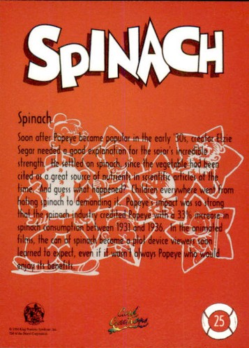 Popeye 1994 Card Creations Trading Card Complete Your Set You Pick Cartoon Comic - Picture 51 of 201