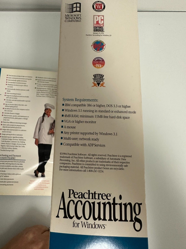 Peachtree Accounting Software for Windows 3.0 1994 - Picture 6 of 11
