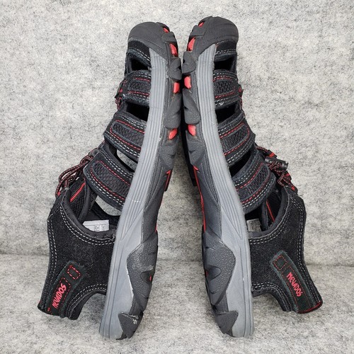 NEVADOS sandali sportivi donna punta a brugola nero rosso taglia 8 impermeabili - Foto 6 di 9