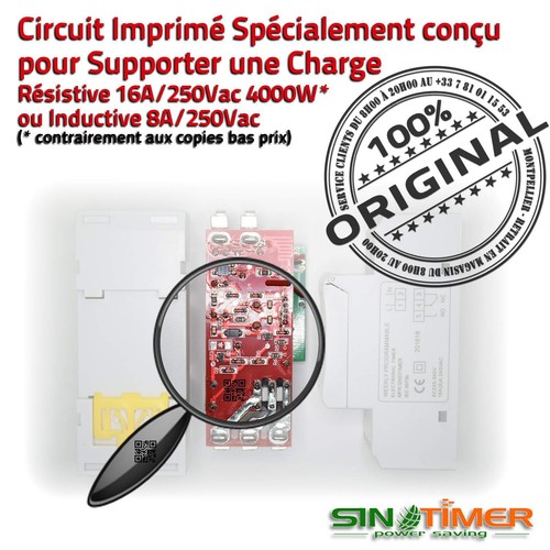 Commande Automatique Jour-Nuit Heure Creuses Extracteur Rail 16A 4kW - Photo 4/7