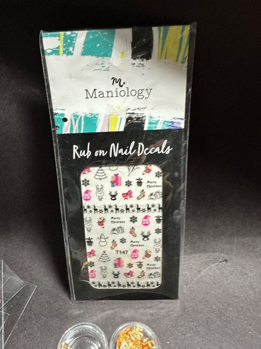 Nail Art Decorazioni Maniologia Decalcomanie Nastro Fogli Metallizzati Strass - Foto 6 di 8
