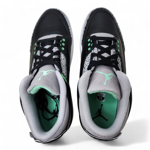 Nike Air Jordan 3 Retro Black Wolf Gray Green Glow CT8532-031 Men's Size - Picture 11 of 18