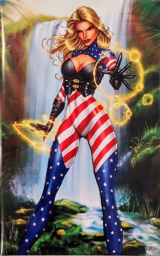 !RARE! Patriotika #1 SHOWTIME JAMIE TYNDALL / ZAMBALA COVER 14/30 2020 ONLY 30 - Bild 4 von 4