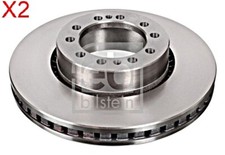 FEBI x2 Stk Bremsscheibe Vorderachse Für VOLVO RENAULT Fl II 210-12 20931249