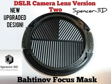58mm Thread DSLR Camera Lense Bahtinov Focus Mask (VERSION TWO MODEL) updated.