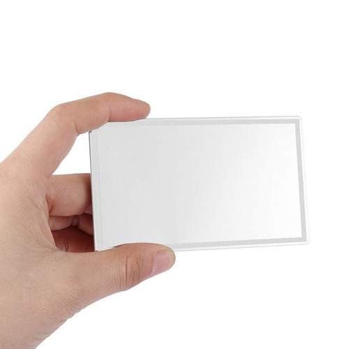Car Visor Vanity Cosmetic Mirror Sun-Shading Stainless Steel Stick On Sun Visor - Picture 4 of 15