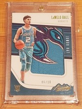 2020-21 LAMELO BALL #6/10 PANINI ABSOLUTE SICK PATCH ROOKIE RC HORNETS RARE 1/1