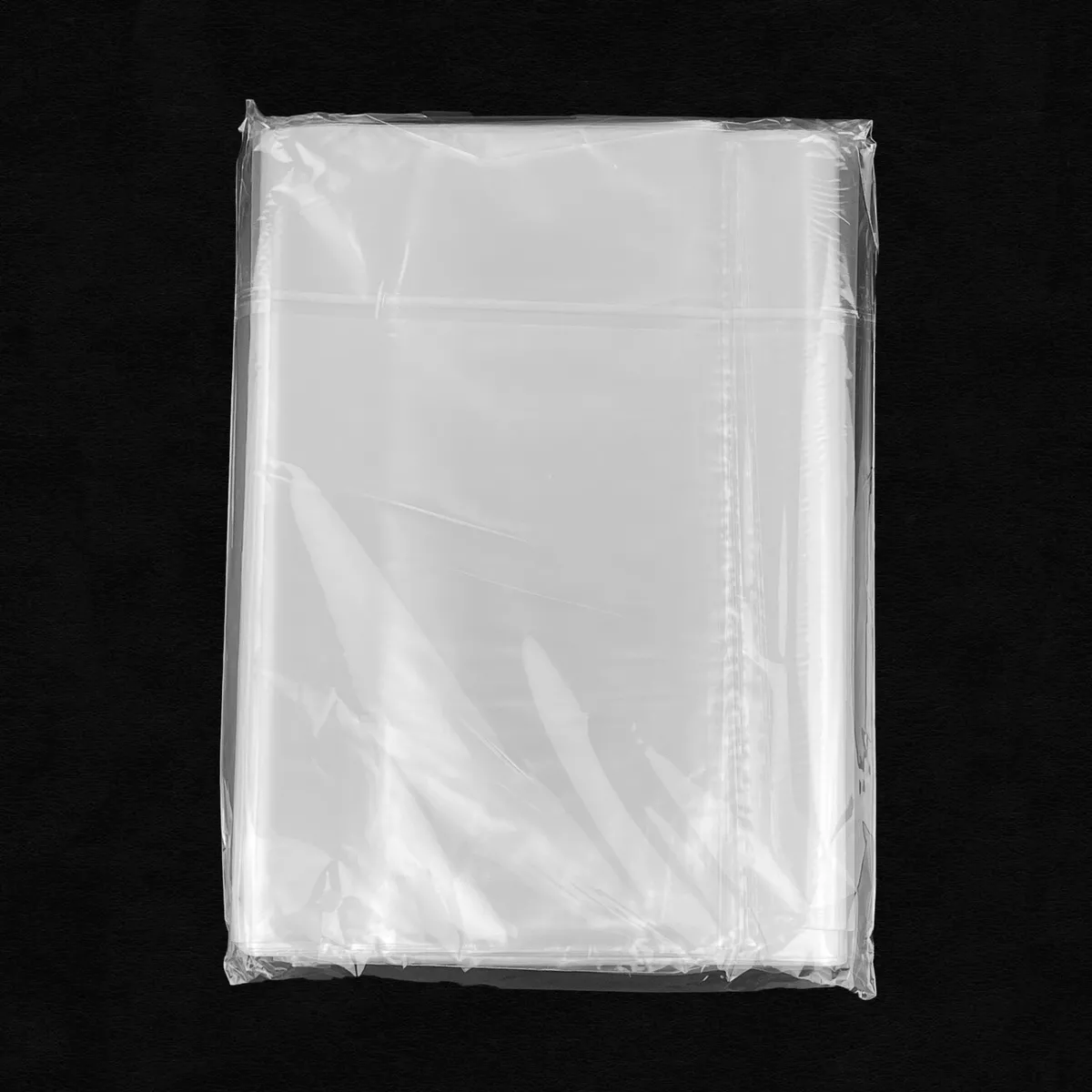 100 CLEAR POLY BAGS Large Plastic Packaging Open Flat Packing T-Shirt  Apparel