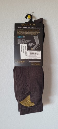 Gold Toe Men's 3-Pairs Premier Cotton Metropolitan Crew Socks. (93). - Picture 2 of 6