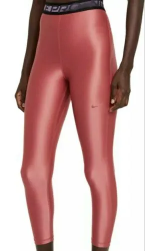 Women's Nike Pro Leggings High Rise 7/8 Canyon Rust XSmall da0570-691  03msrp$55