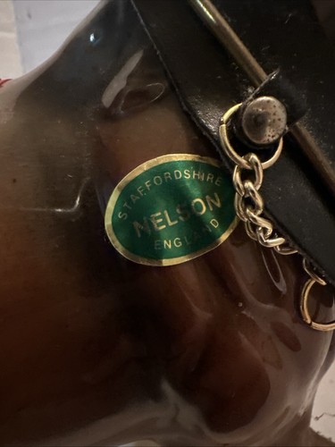 Vintage NelsonStaffordshire England  Clydesdale Horse Model Figure Toy 10" Size - Afbeelding 5 van 8