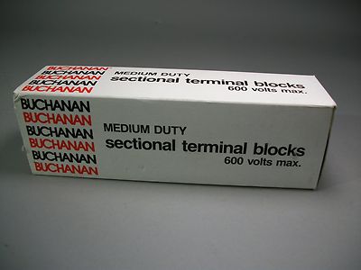 Buchanan Medium Duty 0715 Sectional Terminal Blocks Lot of 100