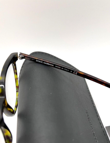 DOLCE & GABBANA DG 3269 502 Unisex Eyeglasses Frame 49-21-140 mm Havana 100% - Picture 4 of 6