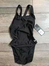 Speedo Women's Swimsuit One Piece Prolt Super Pro Solid Adult Black 6/32