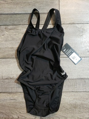 Speedo Women's Swimsuit One Piece Prolt Super Pro Solid Adult Black 6/32 - Picture 1 of 6