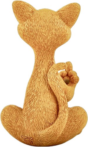 Skurrile orange Catitude Happy Cat lustige Figur süß Sammlerstück - Bild 5 von 8