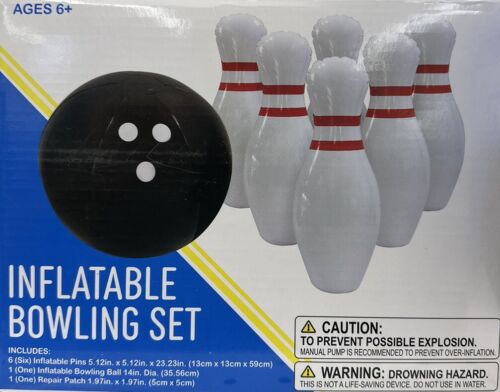 Inflatable Bowling Set Kids Summer Indoor Outdoor Fun Game