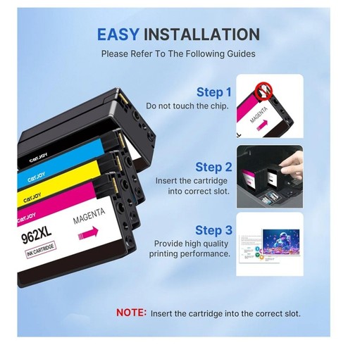962XL Ink Cartridges Combo Pack Replacement for HP 962 XL Black and Color - Bild 4 von 4