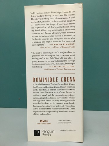 Rebel Chef: In Search of What Matters by Dominique Crenn 1st/1st HC/DJ 2020 - Picture 5 of 19