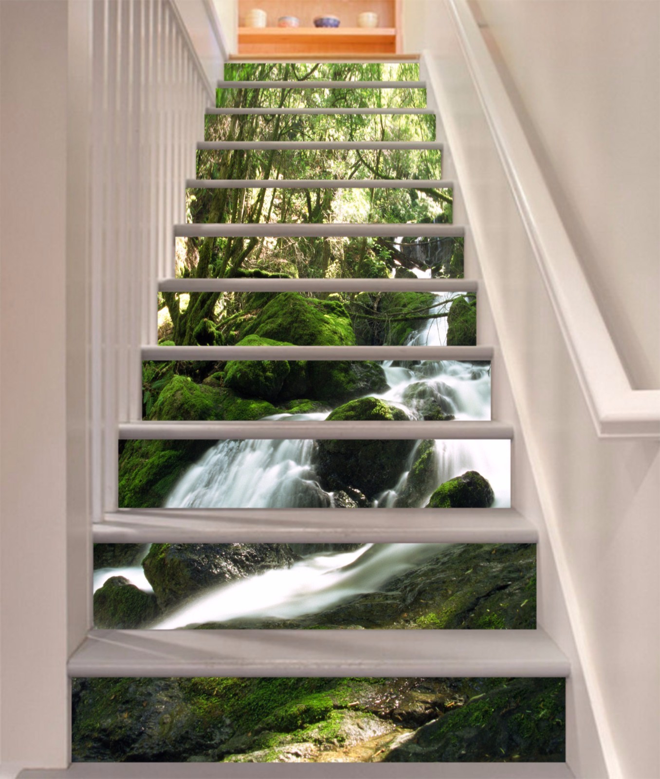 3D Forêt cascade 333 contremarches Décoration Photo Murale Autocollant Vinyle Papier Peint US 3D Forêt cascade 333 contremarches Décoration Photo Murale Autocollant Vinyle Papier Peint US